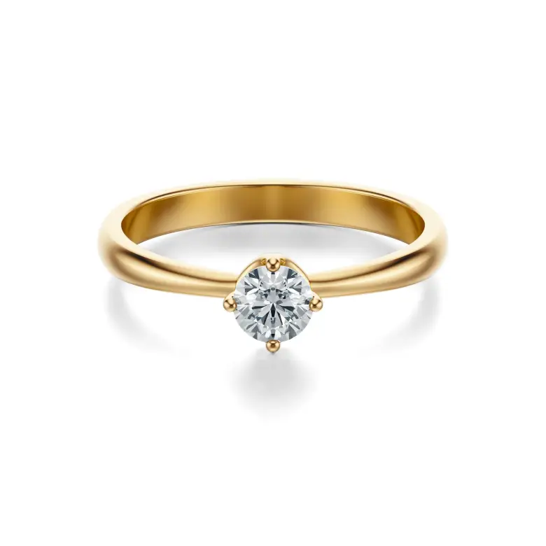 Pierścionek złoty z diamentem AJPZ_066